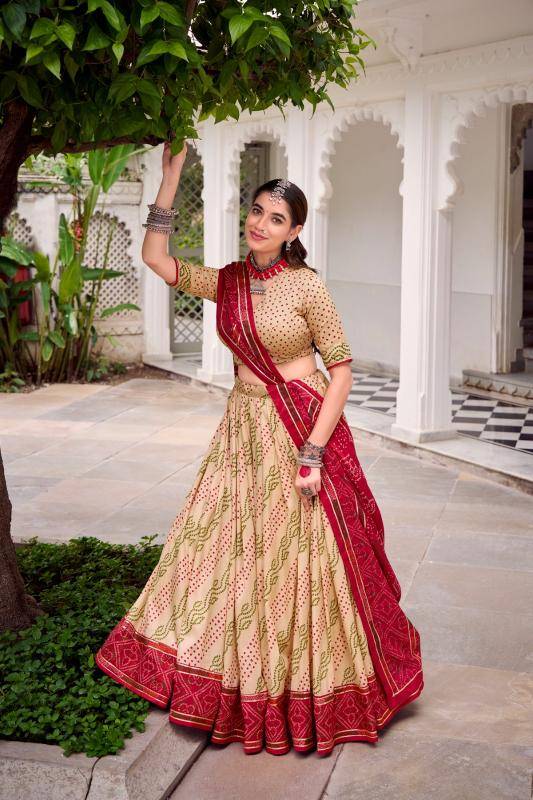 GAURI Tasar Silk OWT Bulk lehenga choli suppliers